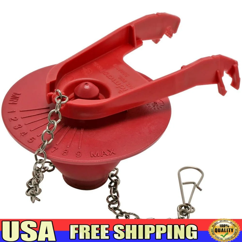 

Высокопроизводительная универсальная водосберегающая 2-дюймовая заслонка для унитаза, регулируемая смывная технология Microban, простая установка, подходит для большинства моделей