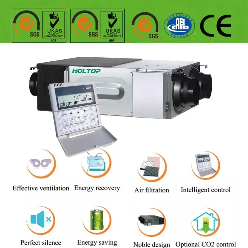 

Recuperator/ventilation/air Handing Unit with Quiet Operation