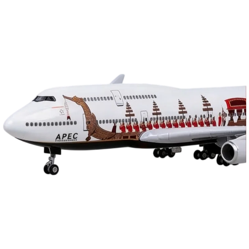 Boeing 747 Dragon Boat 1/200 Scale Resin 31cm, Airplane Toy, Model Kit, Aviation, Collectible for Adults, Children Gift, Airport