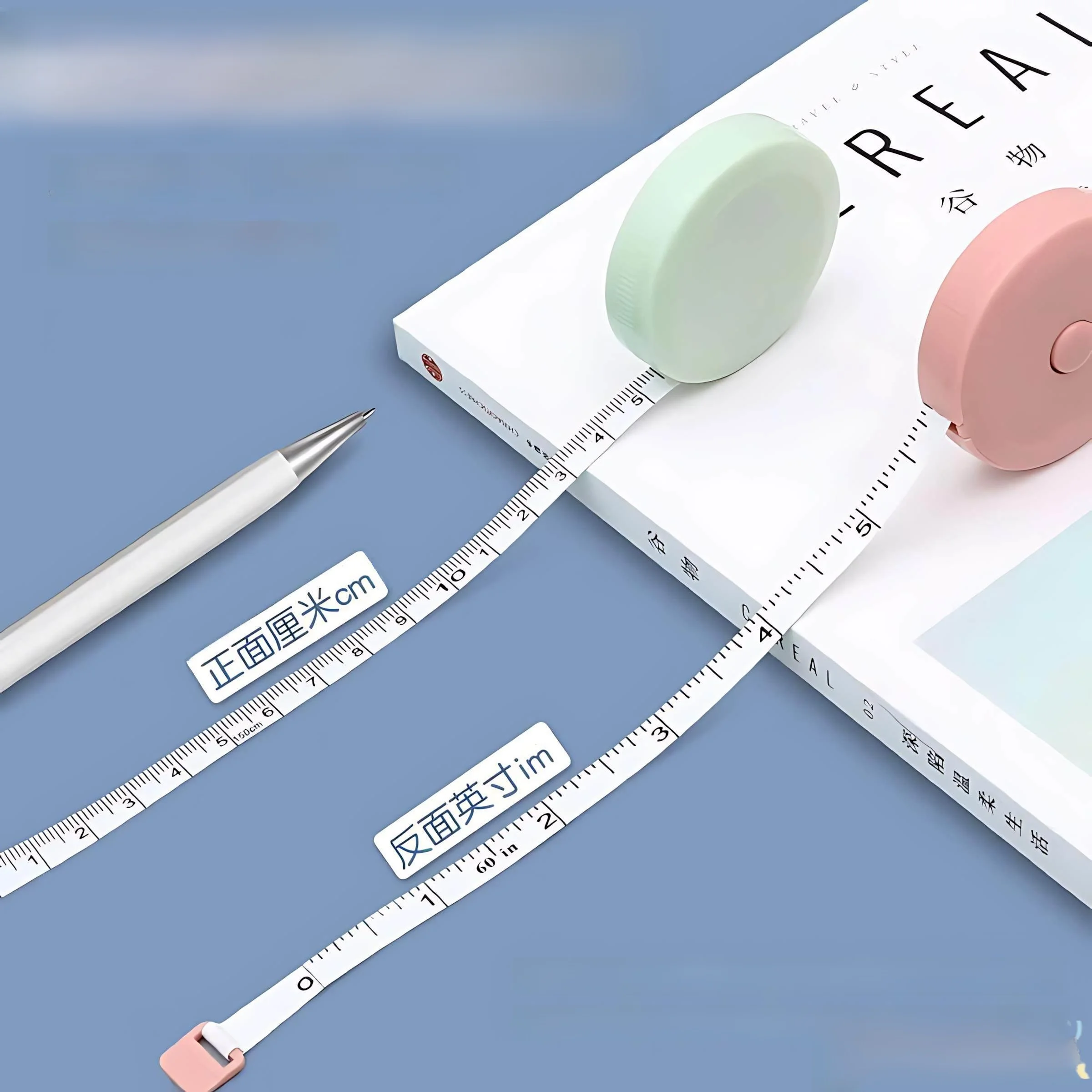 

Portable Leather Ruler 5m Soft Tape Measure Student Home Use Body Measurement Tool for Clothes Measurement Leg Waist Che...