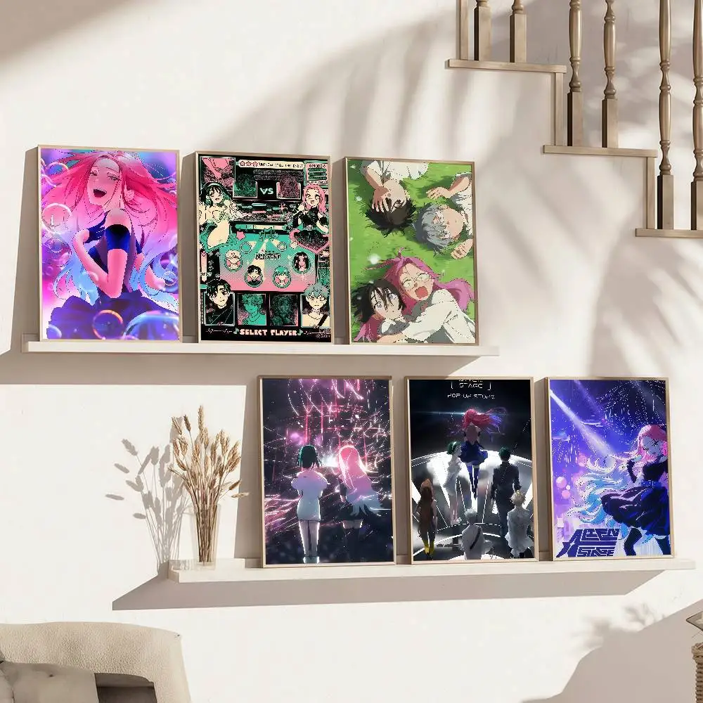 Game A-Alien Stage-Sua And Mizi Poster, klassischer Wandkunst-Leinwanddruck, geeignet für die Dekoration von Wohnzimmern und Räumen zu Hause