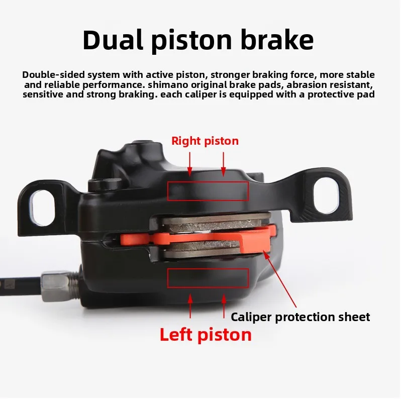 Genuine Shimano MT200 Oil Brake Mountain Bike Hydraulic Disc Brake Brake Clip Set