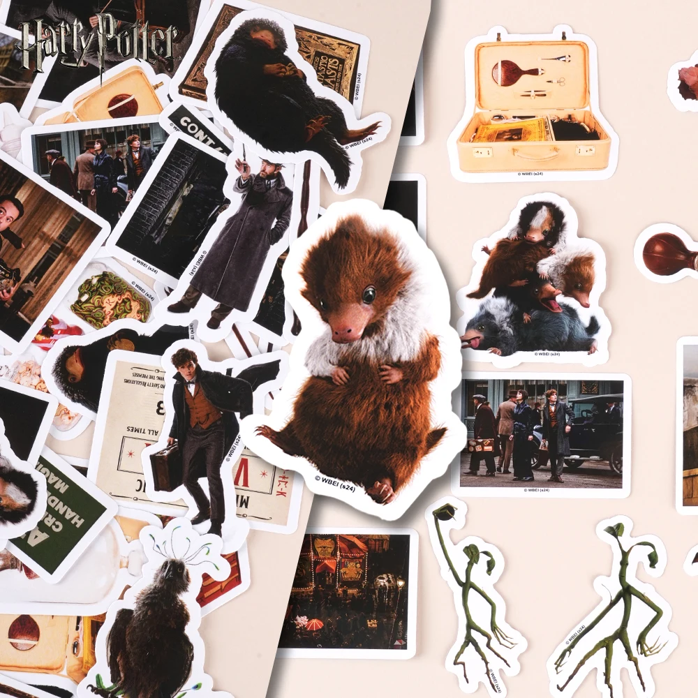200pcs Harry Potter Officially Licensed Scrapbooking Vinyl Stickers Decorative Stickers Pack Anime Character Waterproof Stickers