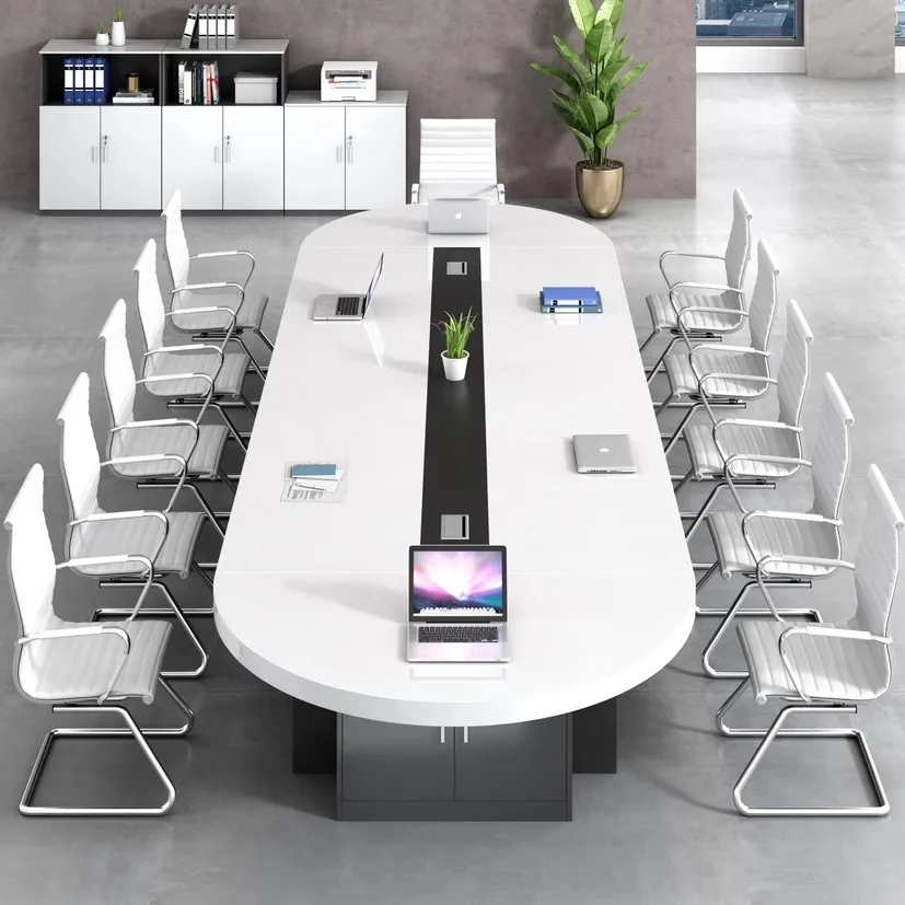 

Painting office meeting table and chair combination negotiation training strip table