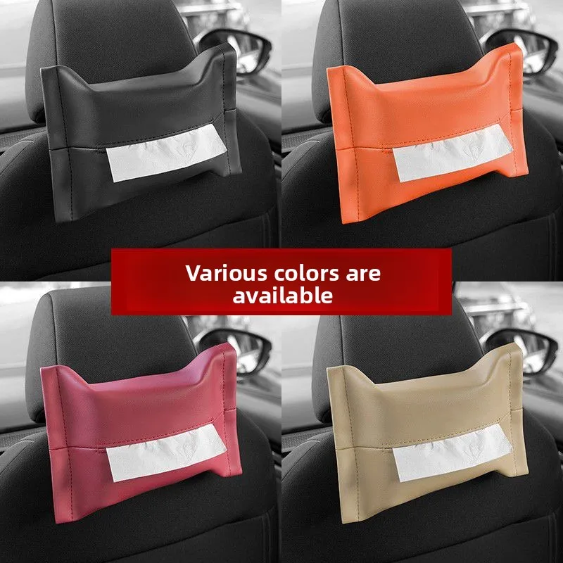 

For BMW X1 E84 X3 F25 X4 F26 X5 E70 F15 X6 E71 E72 F16 1pc Car Seat Back/Sun Visor Hanging Tissue Holder Storage Bag Accessories