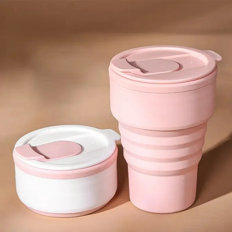 

Travel Must-have Food Grade Silicone Foldable Cup, Portable, Outdoor, Environmentally Friendly, Compressed Pocket Cup Storage