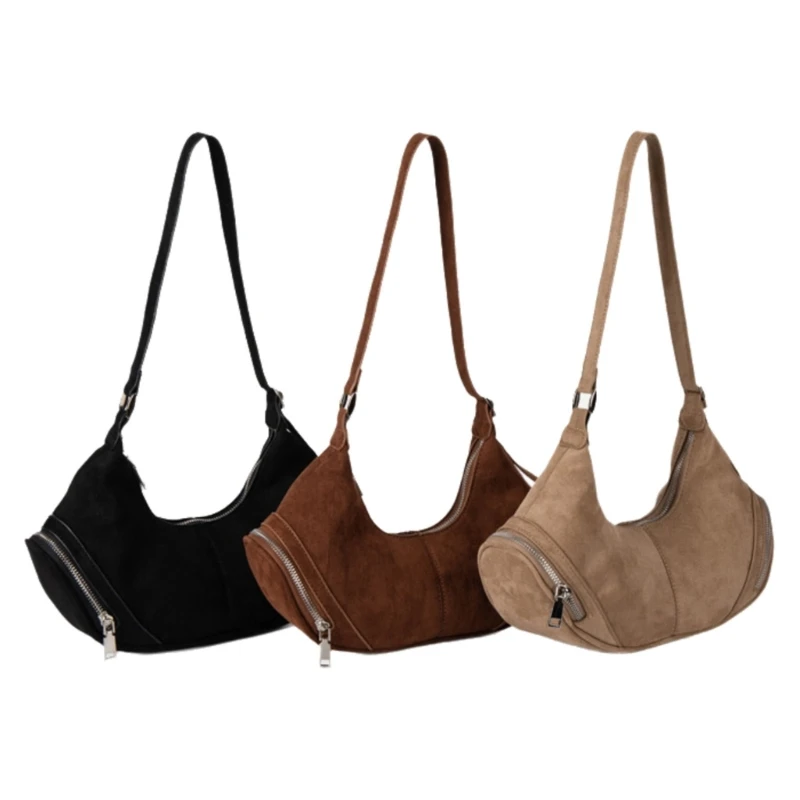 Versatile Shoulder Bag With Adjustable Strap Travel Underarm Purse Casual Armpit Bag For Fashion Individuals 066F