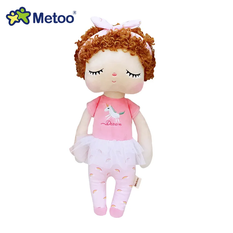 Metoo-Muñeca de peluche de serie completa para niños, juguete de peluche Original de Angela, con rizos, frutas de Ángel, vestido de boda, regalo para bebés