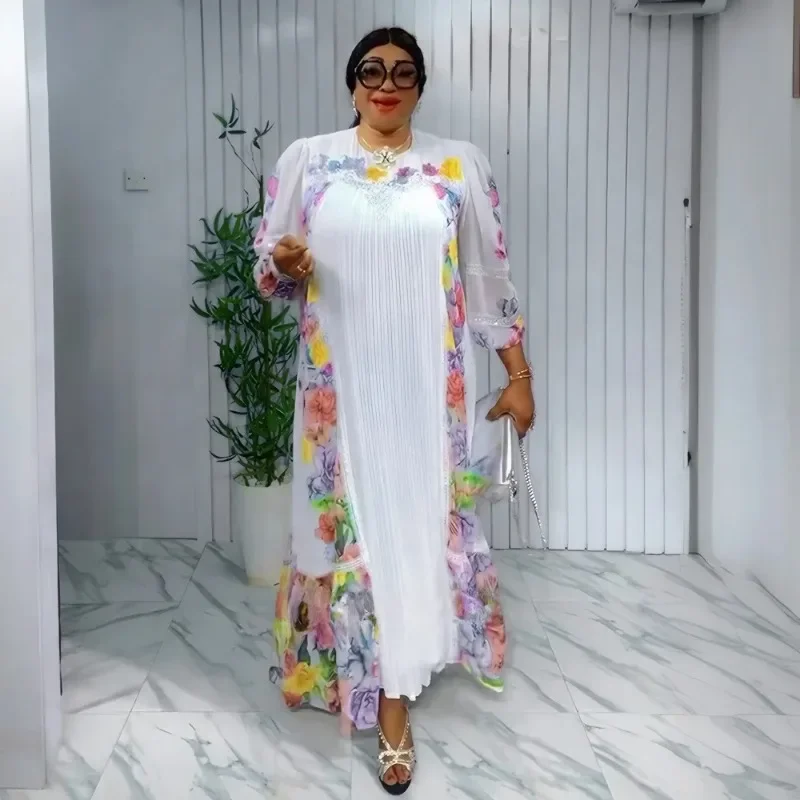 

Африканские платья больших размеров для женщин, традиционная африканская одежда, Дашики, Анкара, платье, абайи, мусульманский кафтан, платье макси 2025