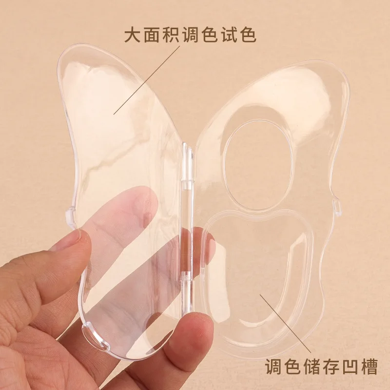 1PCS Foldable Transparent Makeup Palette – Multi-functional Cosmetic Mixing Plate for Foundation & Makeup Artist Use