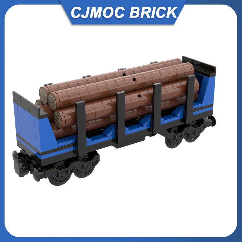 238pcs MOC UCS Hout Railwar Model Bouwsteen Trein Assembleren DIY Bricks Speelgoed Voor Collector MOC- 197469