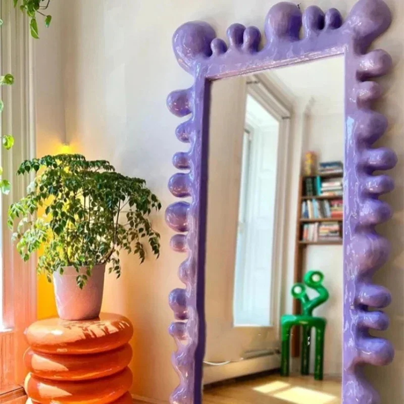 

Full Body Bedroom Decorative Mirrors Aesthetic Wall Big Wavy Decorative Mirrors Bathroom Length Espejos Decorativos Decor Home