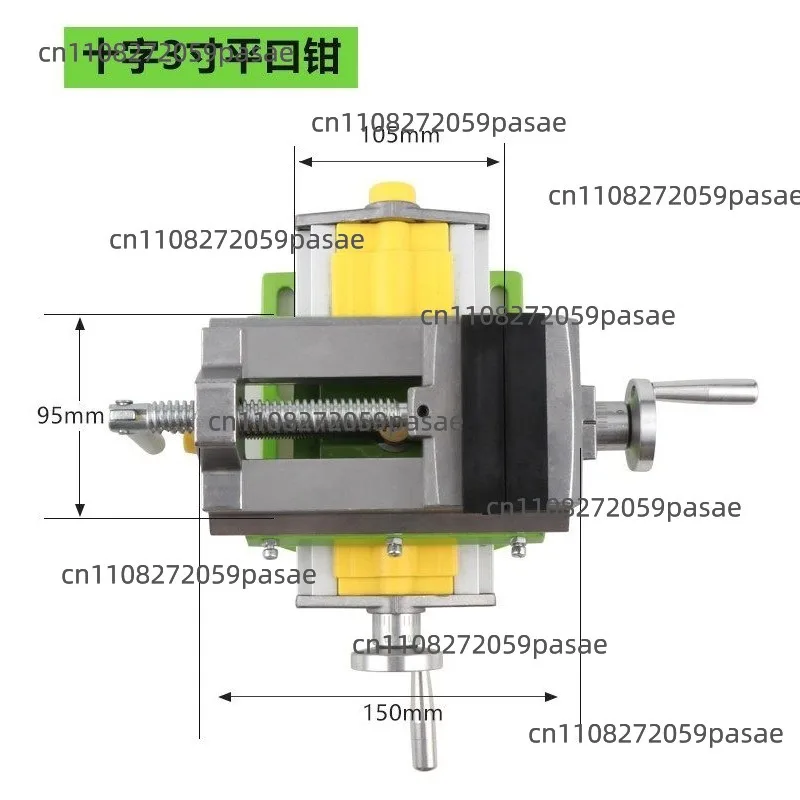 3 Inch Cross Slide Vise Vice Table Compound Table Worktable Bench Alunimun Alloy Body For Milling Drilling - view 3