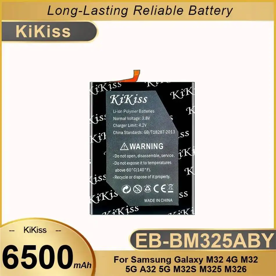 

For Samsung Galaxy M32 4G 5G A32 M32S M325 M326 High-Efficiency Mobile Phone Battery EB-BM325ABY 6500Mah