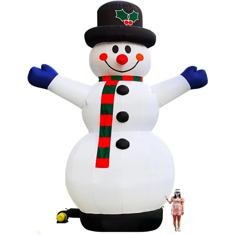 40Ft Christmas Inflatable Snowman with Blower for Christmas Yard Decorations Outdoor Yard Lawn Xmas Party Blow up Decorations