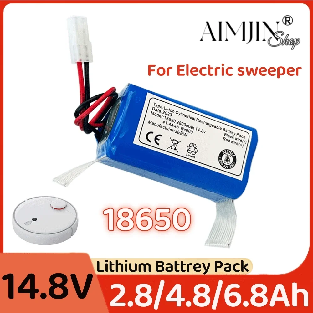 14.8v 2.8/4.8/6.8Ah Li-ion Da Tian Gong plug battery For Rowenta Tefal Explorer Serie 20 40 60 Robot Vacuum Cleaner Battery