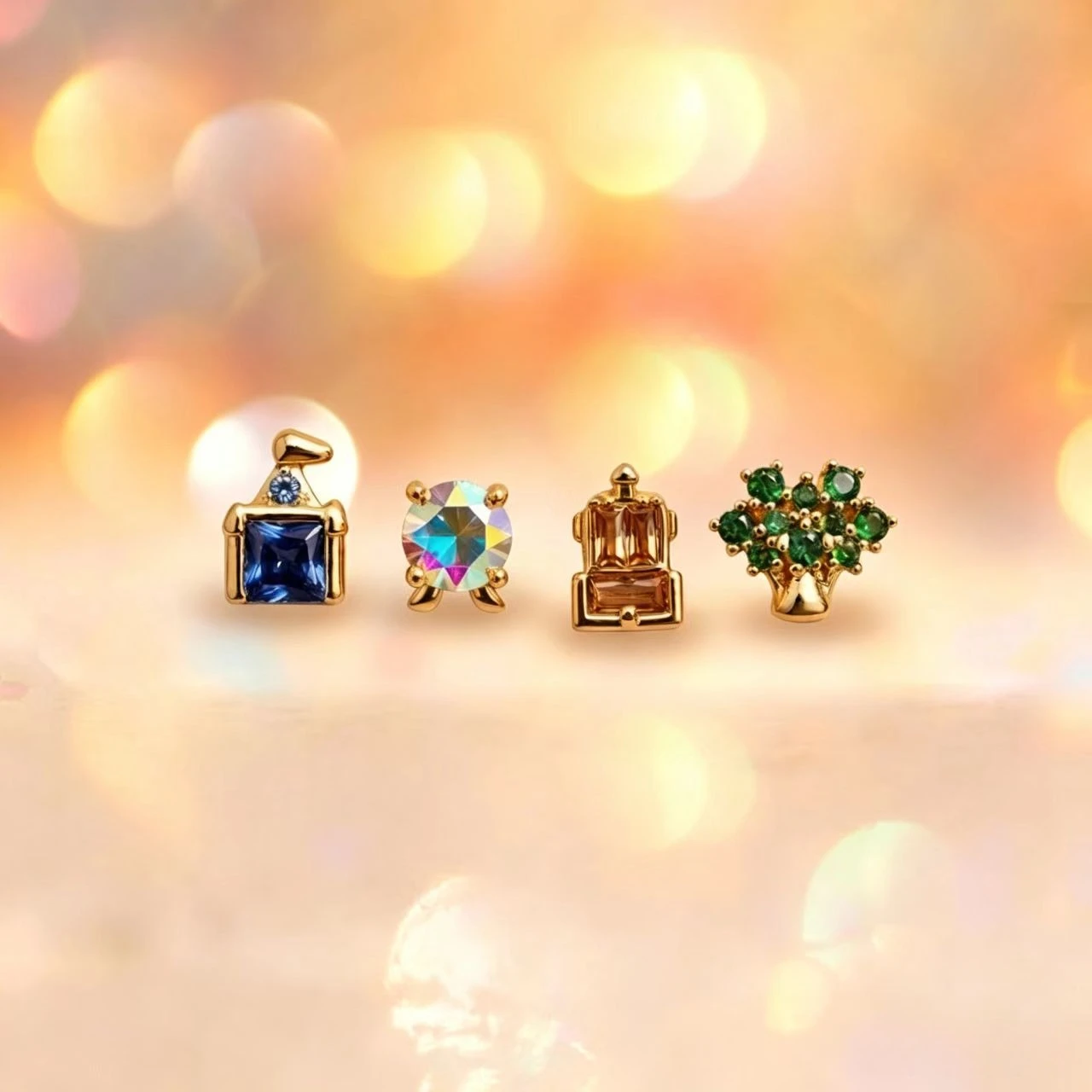 New Exquisite Cute Amusement Park Stud Earrings For Women Girls Fashion Party Birthday Jewerly Gift - view 5