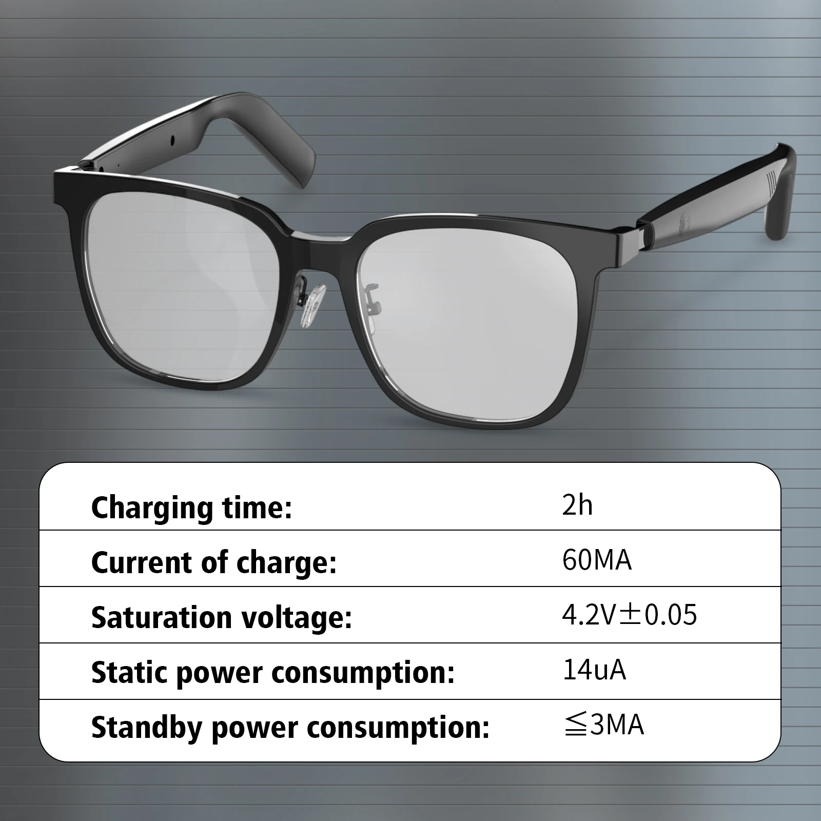 Wireless smart glasses with music playback and wireless calling functions, compatible with Android and iOS