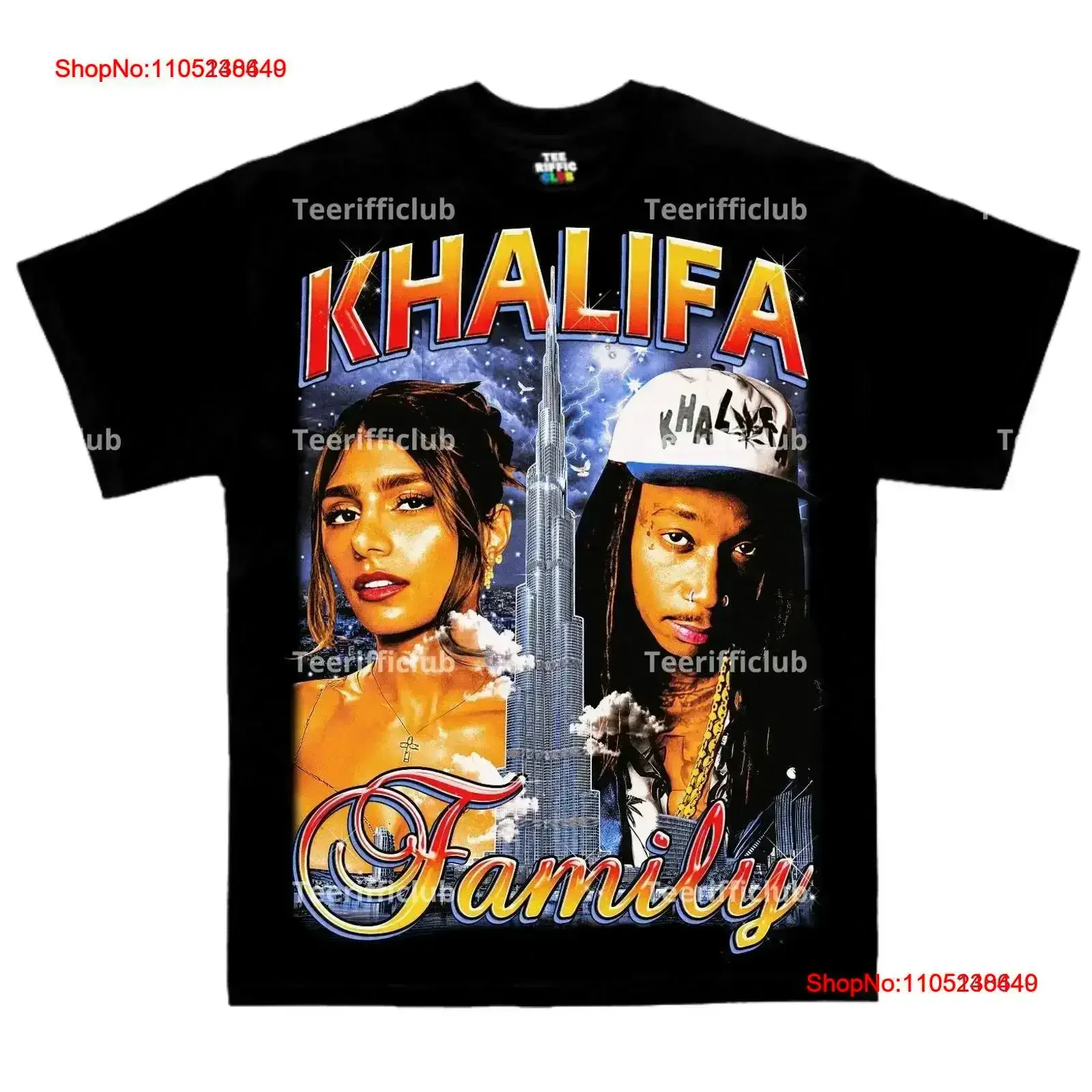Khalifa Family T shirt Wiz Funny Meme Mia vintage Washed Comfortable streetwear Stylish graphic Stretched Slightly fashion