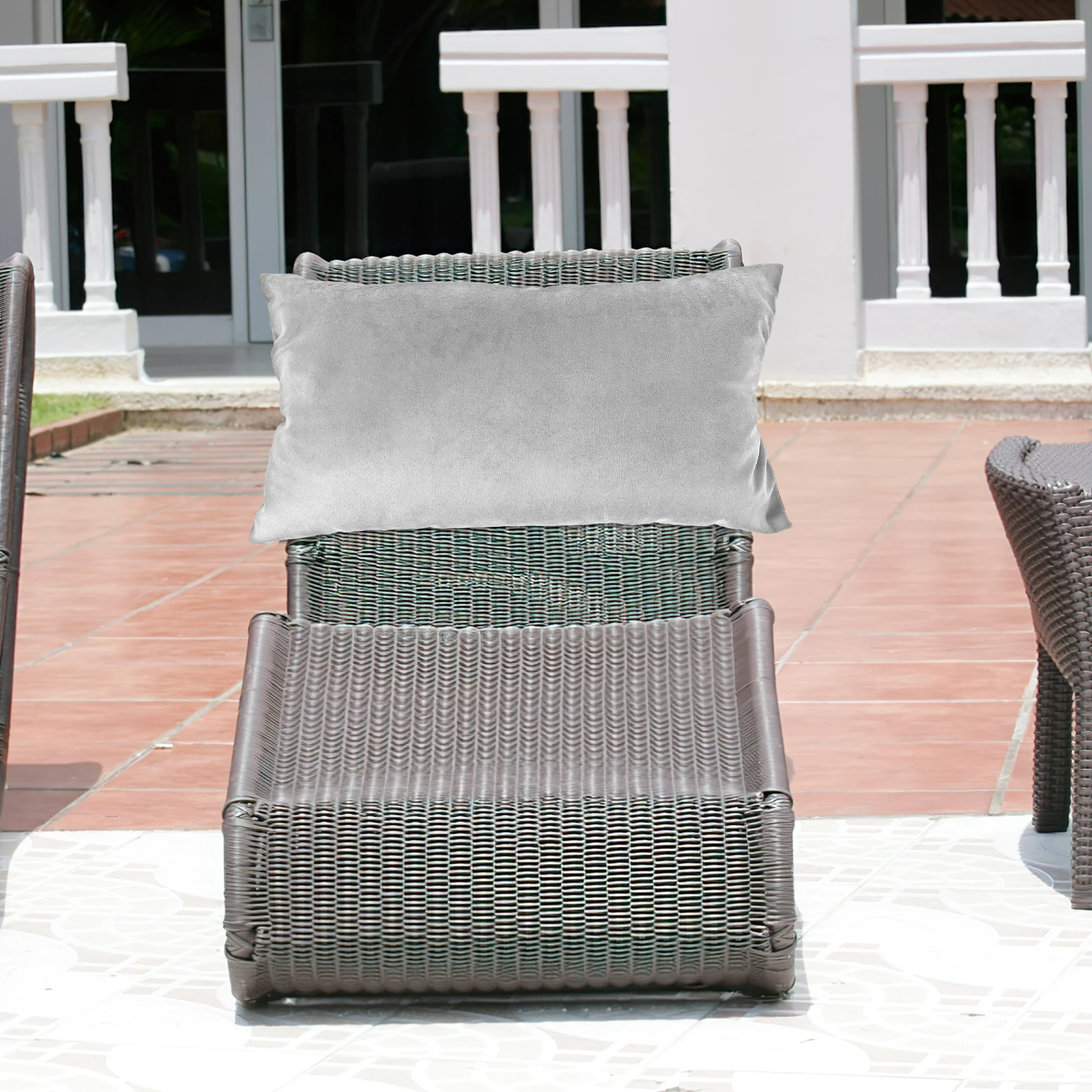 

Headrest Pillow Chair Adjustable Neck Support Beach Chair Sunbathing Lounger Pillow Accessories Foldable Home Use Deck Lounger