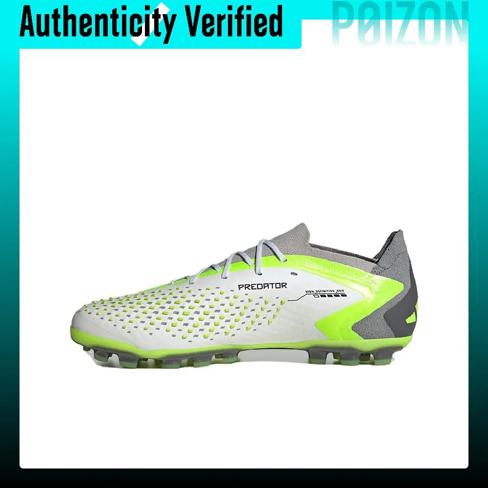 Adidas Predator Soccer Shoes Men's Low Top Gray Green IG5170