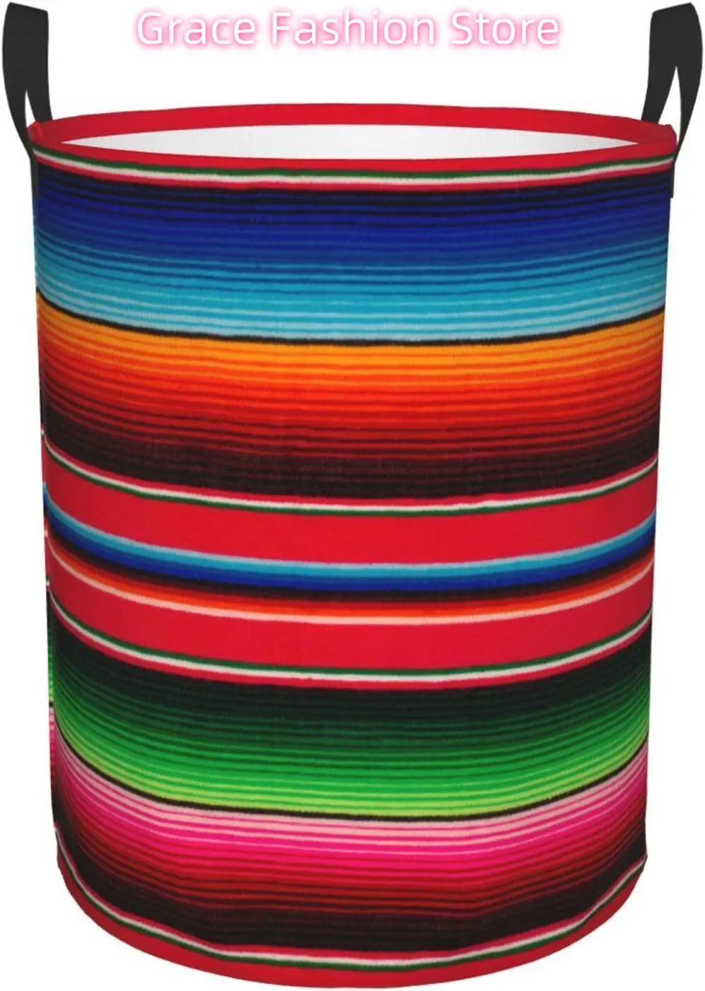 

Laundry Basket Mexican Poncho Laundry Hamper Waterproof Idea Hampers for Laundry,Large Collapsible Laundry Baskets with Handle S