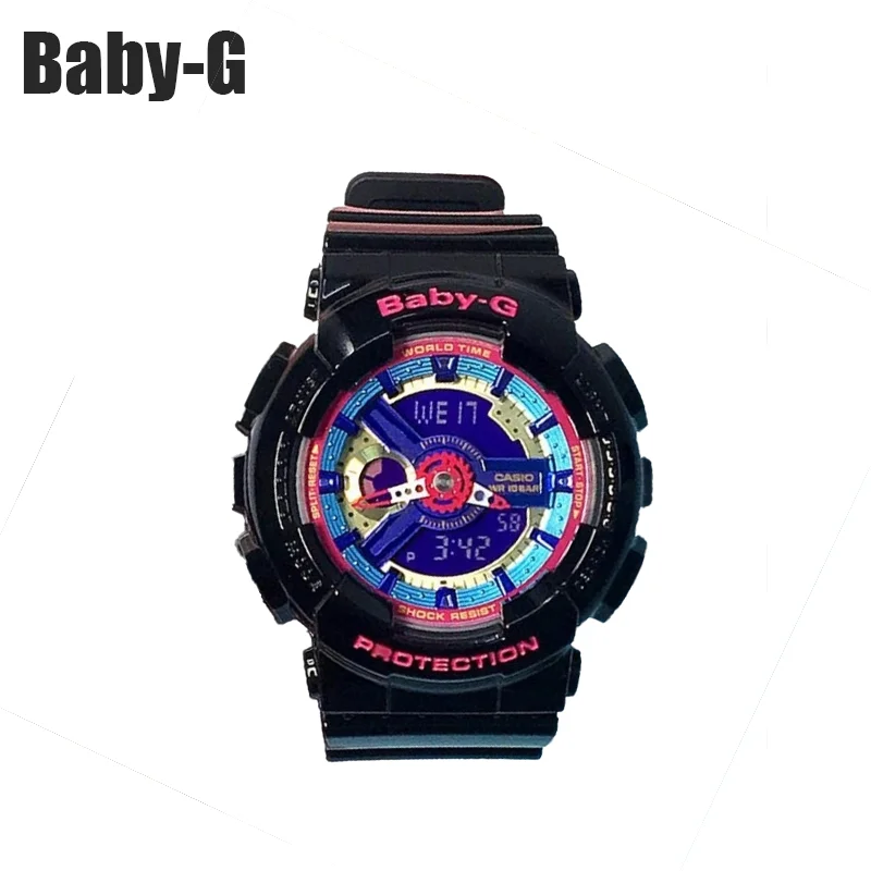 

New women's watch BABY-G BA-110 series fashion trend sports watch purple pink electronic watch