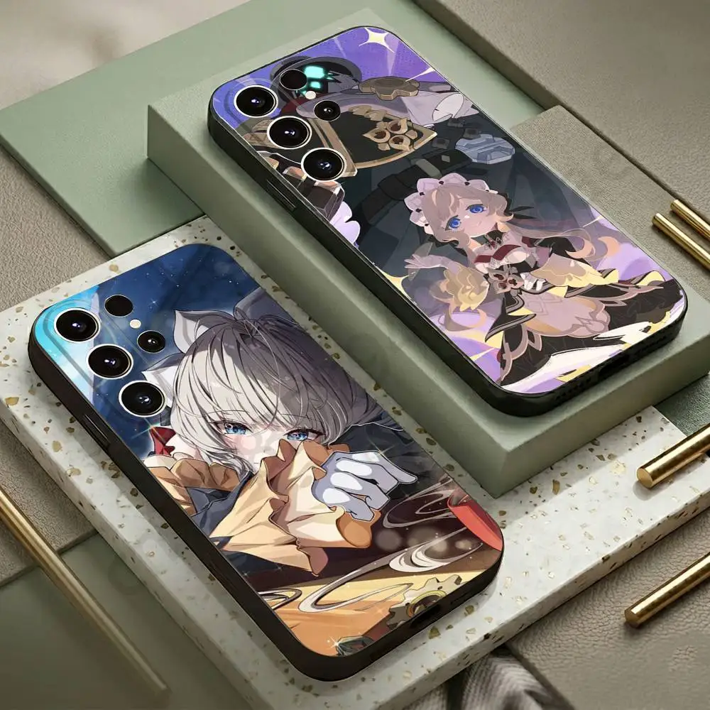 Genshin Impact S-Sandrone Phone Case For Samsung S20,21,22,23,24,25,26 plus,ultra Lite Black Silicone Cover