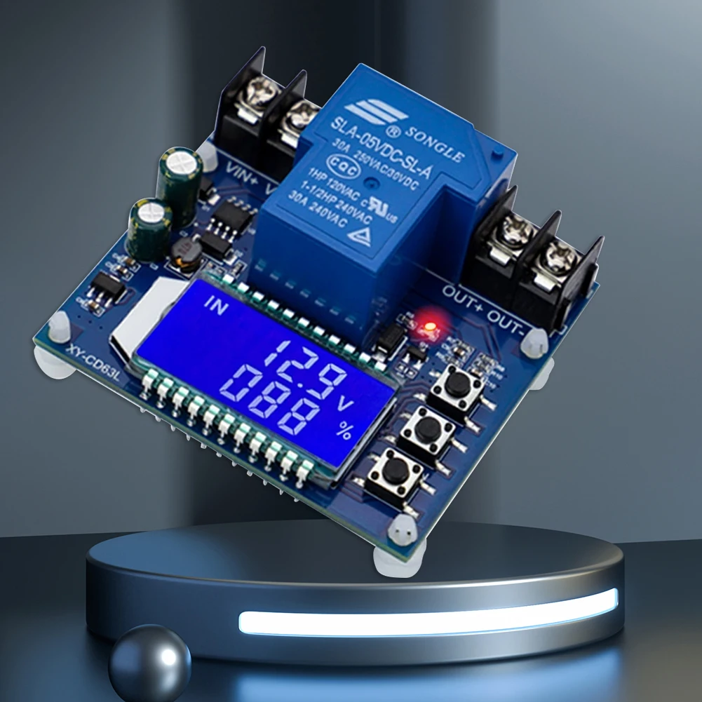 XY-CD63L Low Voltage Disconnect Module 30A DC6-60V Charging Discharging Protection Board LCD Display Over Discharge Protection