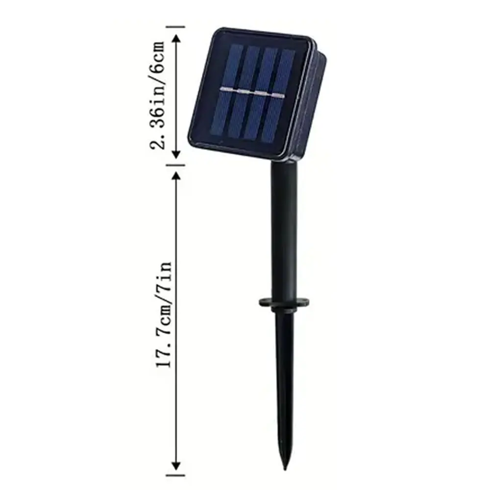 Imagem -03 - Solar Fosco Luz Branca Pequena Bola Led String 20 30 50 100 200 1pc