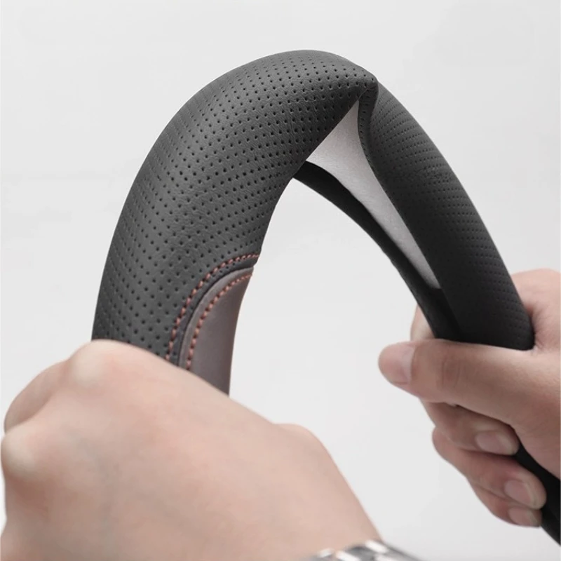 Для VW Volkswagen ID3 ID4X ID6 CROZZ Golf 8, кожаный чехол на руль Nappa, четырехсезонный универсальный противоскользящий автомобильный аксессуар