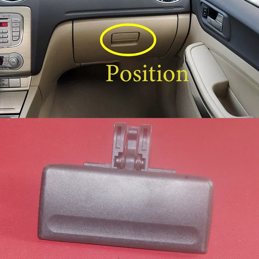 

1Pc Beige/Black Auto Glove Box Buckle Car Console Cover Latches Interior Catch For Ford Focus 2005-2014 OE 4M51A060C16AA32N5