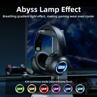 ONIKUMA X36 Earphones Gaming Headset with Abyssal Mirror Design RGB Light 360 ° Full Audio,Suitable for PC, TV, Music Headphones