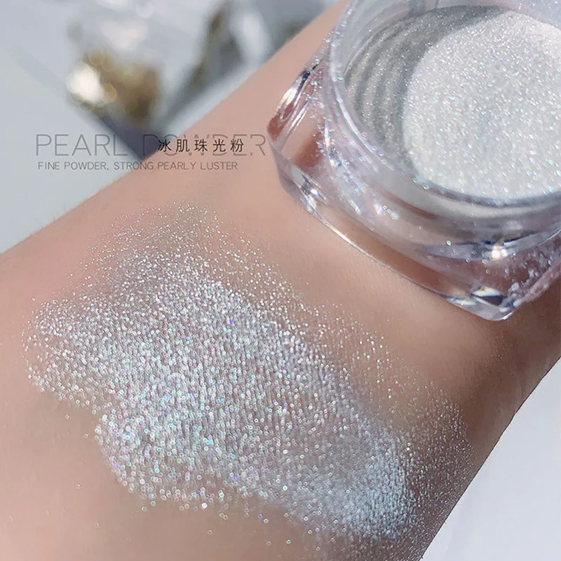 Net-2g Fairy Glossy Ice White Fine Pearl Powder 2023 New High-light  Pearl Powder  DIY YYDS Aurora Manicure Decoration Powder &*