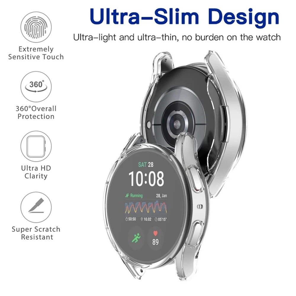 Case For Samsung Galaxy Watch 7 40mm 44mm Screen Protector TPU Plating All-Around Watch Case For Galaxy Watch FE Accessories