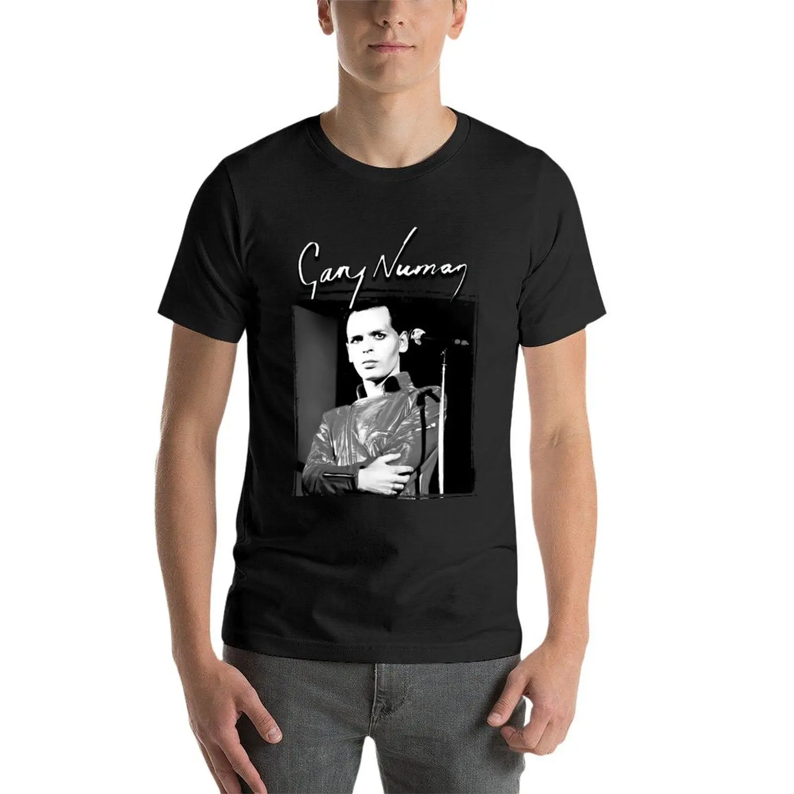 Art Gary Numan Graphic Man Poster T-Shirt aesthetic clothes boys animal print sweat plain mens graphic t-shirts anime image 4