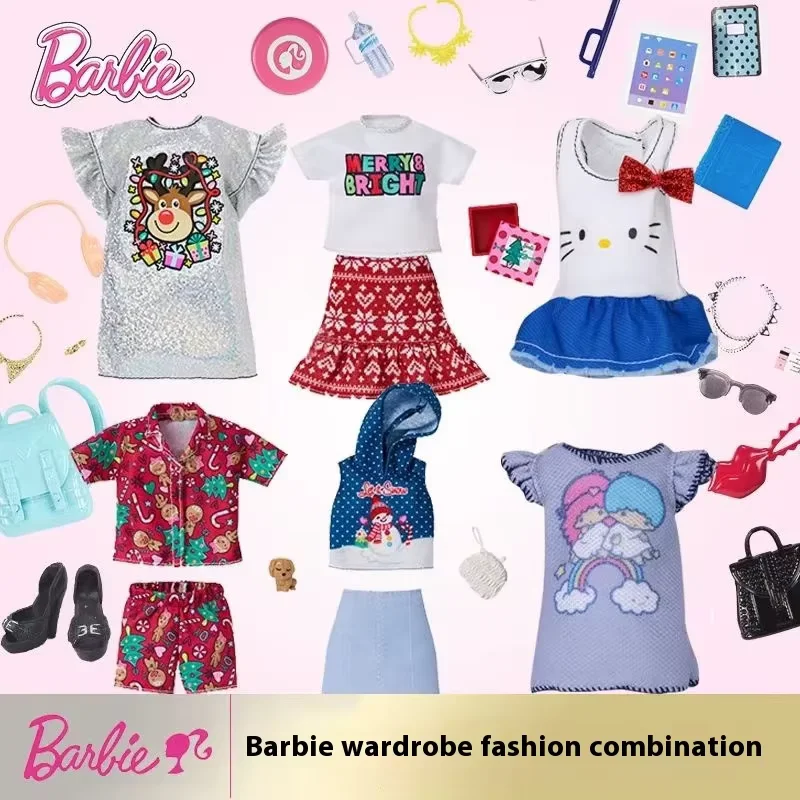 Authentic Barbie Doll Princess Toy Playset with Fashionable Single Shoe Combination Collectible Figure for Girls view 2