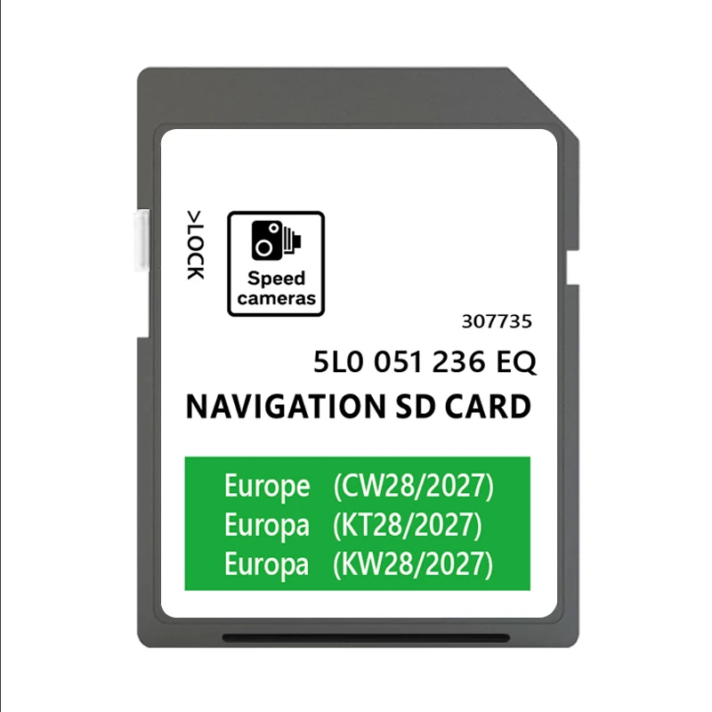 Für Skoda Octavia Superb Fabia Yeti Kodiaq Amundsen 2 SAT NAV SD-Karte 32GB Europa UK Karten 2027 5L0051236EQ Navigation