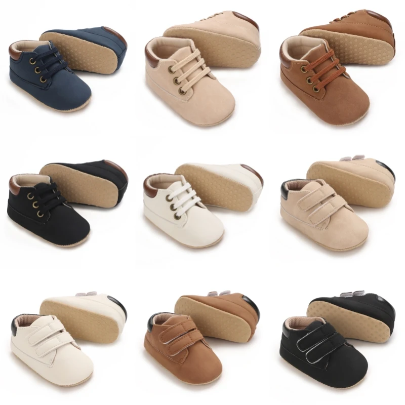 

Spring and Autumn Solid Color Soft soled Sneakers 0-12 Months Baby Comfortable Anti slip Sneakers