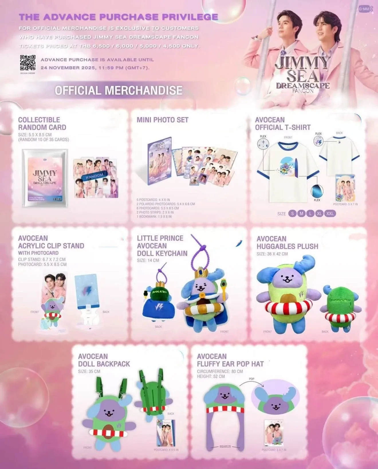 Official Gmmtv Thai Star Jimmy Sea Avocean Thai TV My Magic Prophecy Jimmyyjp Seatawinan Fancon Collectible Random Card