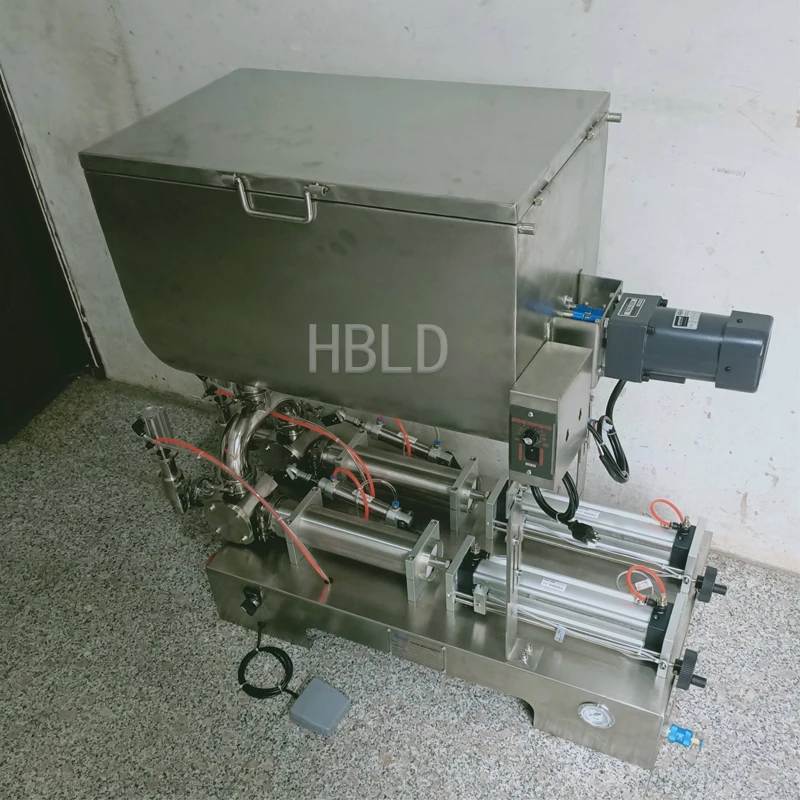 U-Shaped High-Quality Liquid Filling Machine for Various Sauces Mixing Stirring And Sesame Sauce Packaging