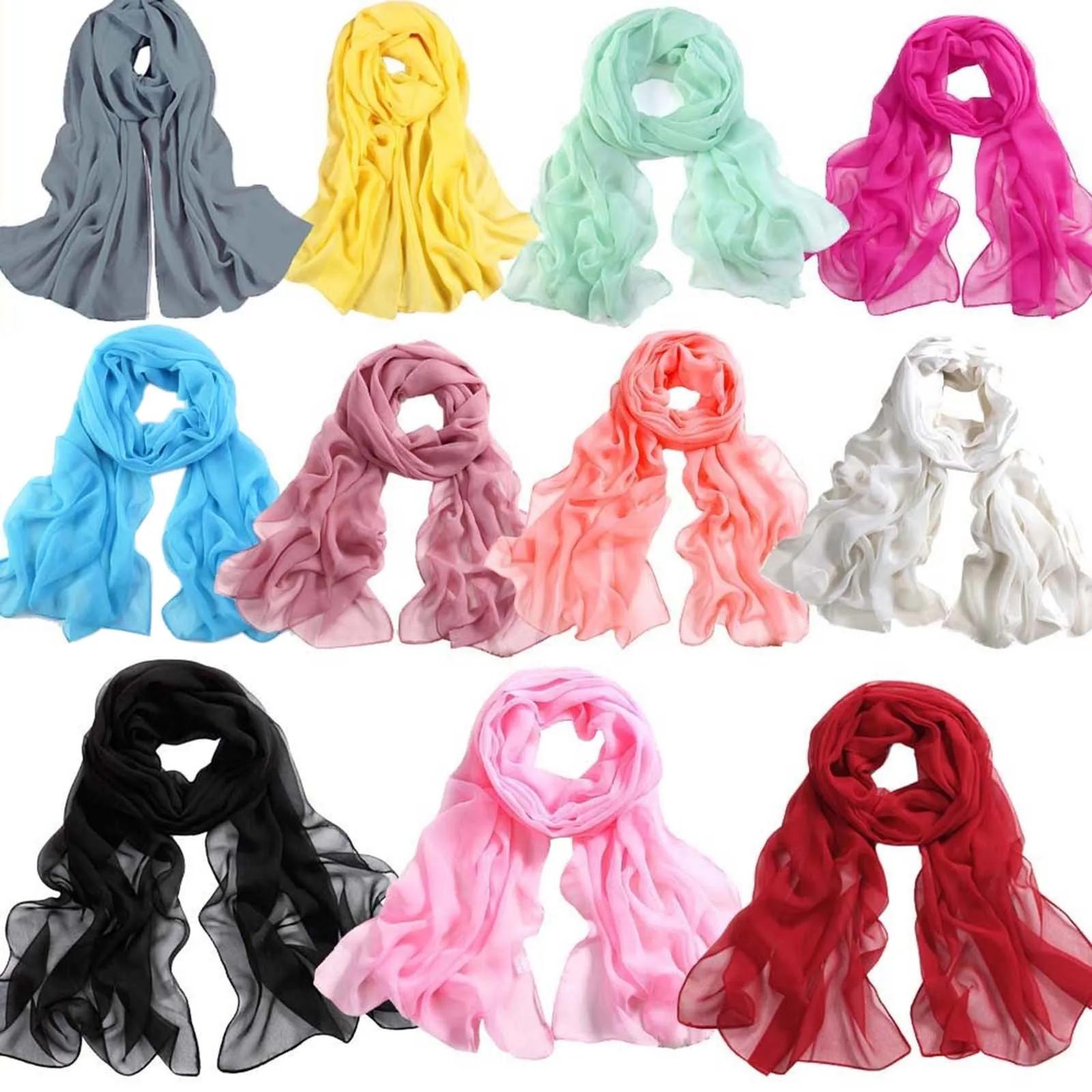 Chiffon Mesh Women Solid Scarf Spring Summer Towel Hijab 2022 Fashion Lady Shawl Beautiful Beach Towel Scarves платок женский