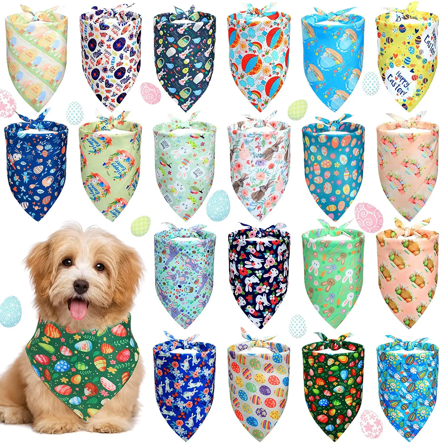 20er Packungen Weihnachts-Hunde-Bandana, dreieckige Schals für Hunde, Thanksgiving, Halloween, Hunde-Lätzchen, Bandanas für Hunde-Accessoires – Detail 10
