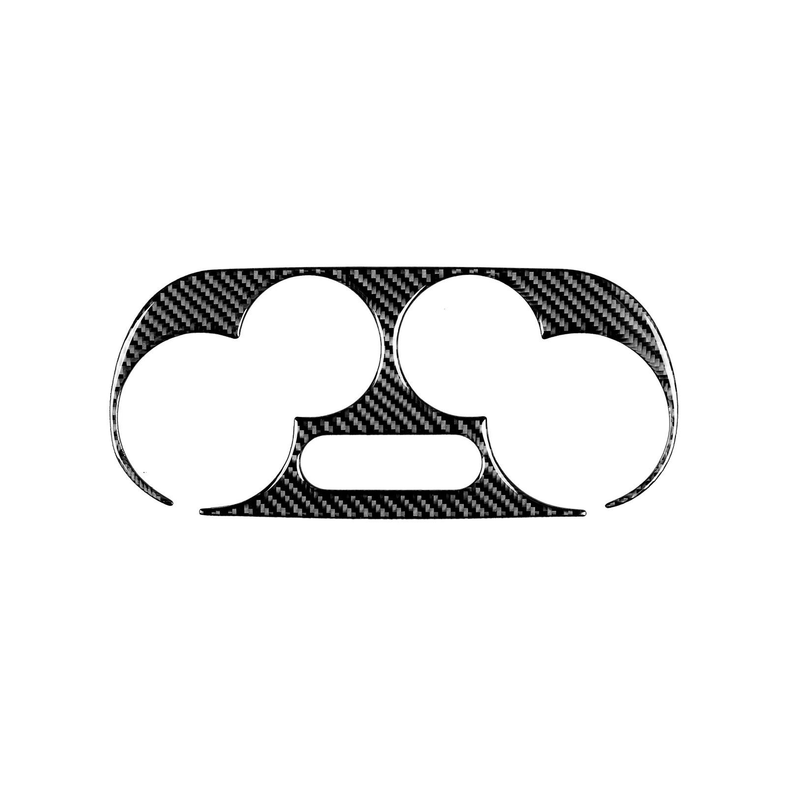 For Fiat 500 2008-2024 Abarth 595 2012 2013 2014 2015 2016-2024 Abarth 695 2017-2024 AC Control Frame Soft Carbon Fiber Stickers
