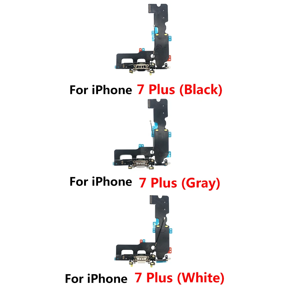 NEW Tested USB Charging Port Microphone Dock Connector Board Flex Cable Repair Parts For iPhone 7 / 7 Plus /  8 / 8 Plus