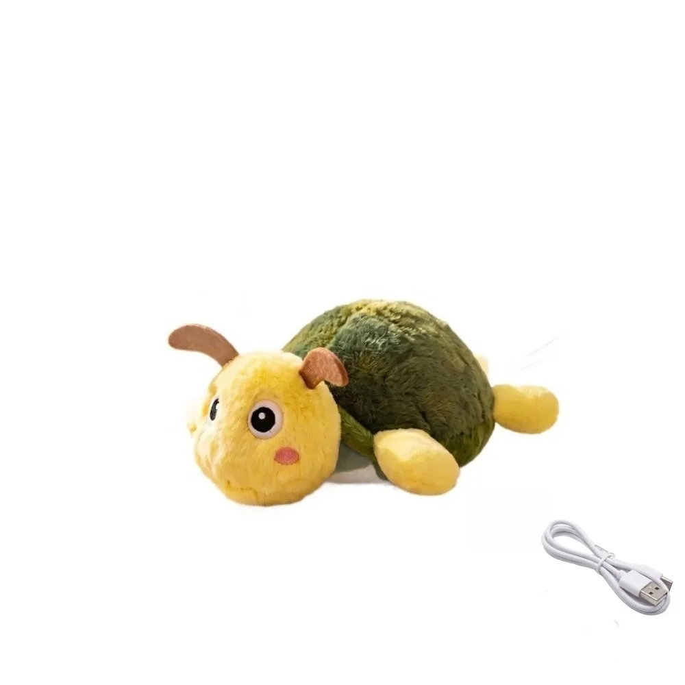 Funny Electric Simulation Mouse Cat Toy Wear-resistant Turtle Shape Interactive Moving Cat Toy Automatic USB Charging