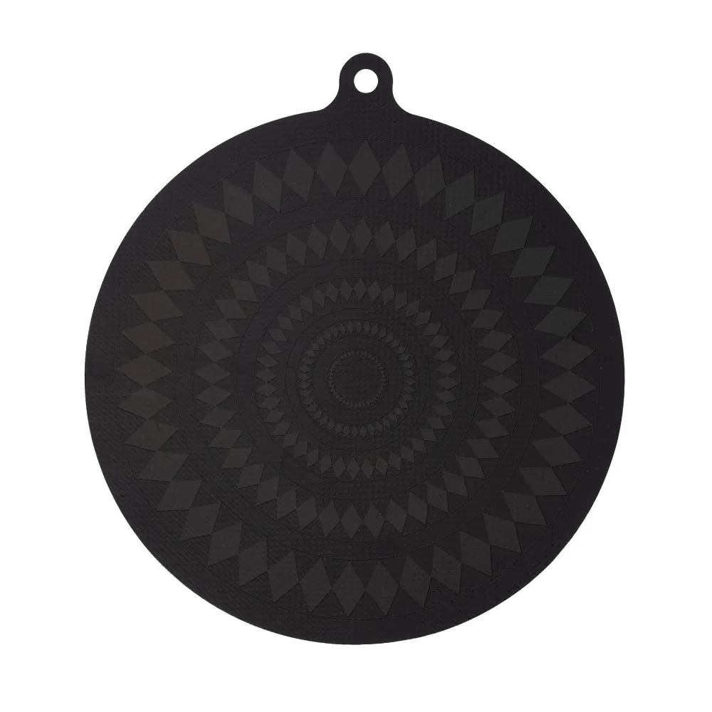 2pcs Silicone Induction Cooktop Mat Round Thermal Sensor Color Change Induction Stove Protector Non-Slip Heat Resistant
