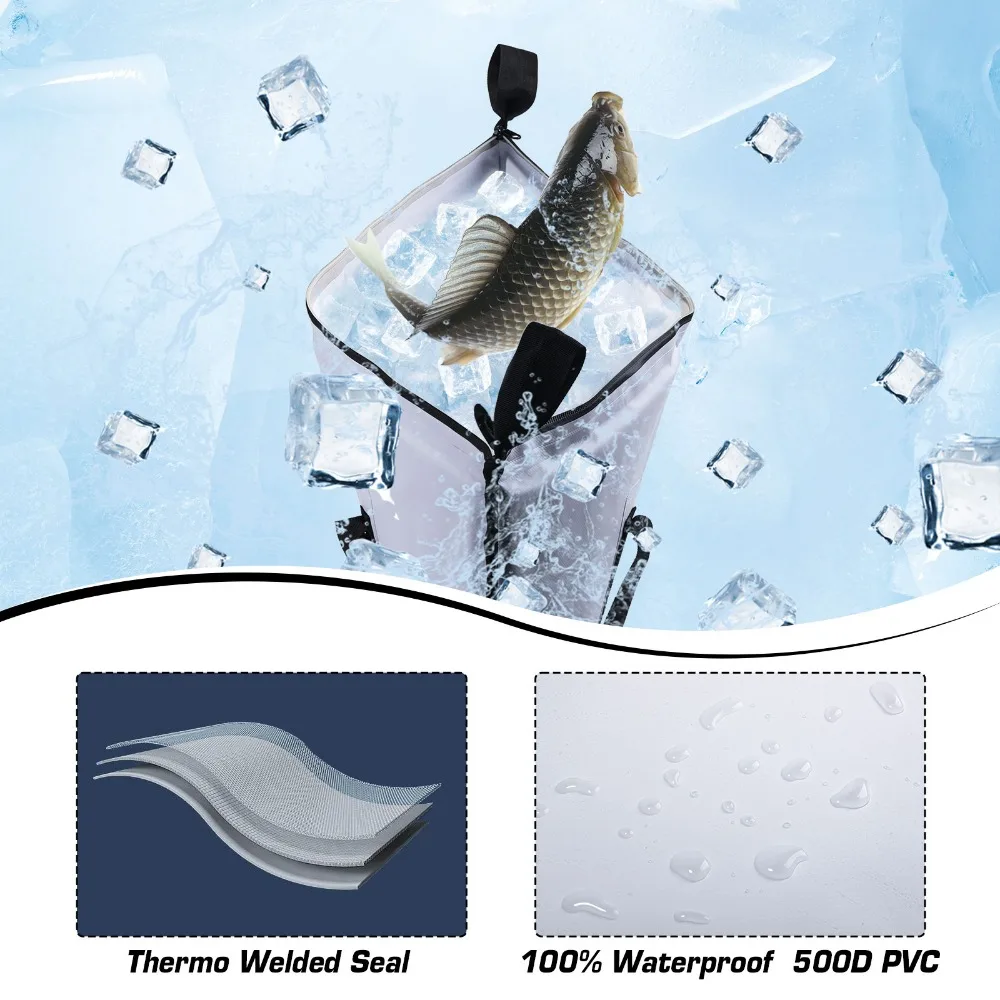 Goture Bolsa nevera de pesca impermeable con aislamiento EVA