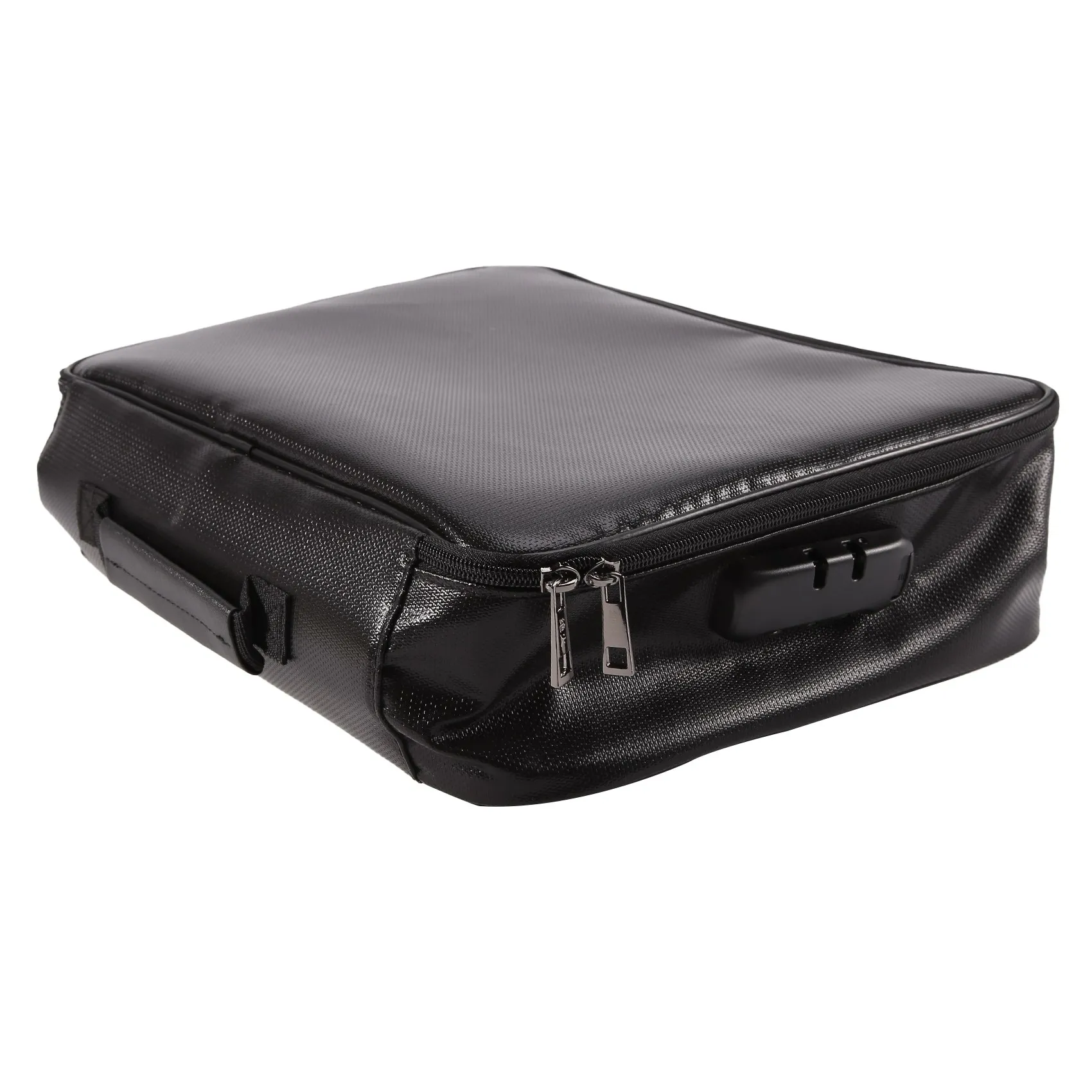 VOFUN-Organizer Bag Fireproof Document Bag With Lock Portable Filing Storage Box Holder For Document File Passport Certificate