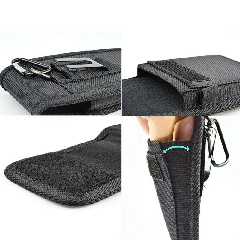 Outdoor Cell Phone Bag Oxford Cloth Cell Phone Bags Card Holder Belt Waist Packs Men Phone Pouch Pocket Purse Handbag For Man